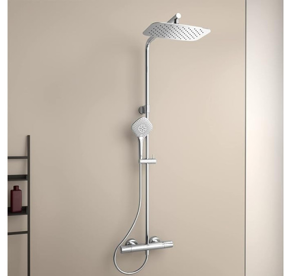 Ideal Standard CERATHERM T100 (A7705AA) termostatinė dušo sistema, chromo spalvos