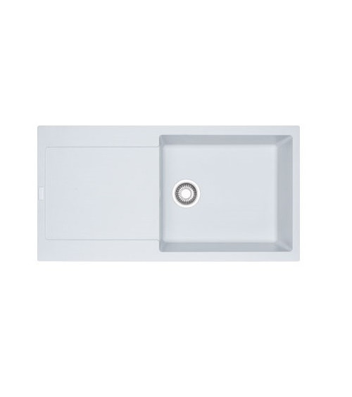 Franke MRG 611-100XL plautuvė, montuojama ant stalviršio, eksentrinis ventilis, nerūdijančio plieno rankenėlė