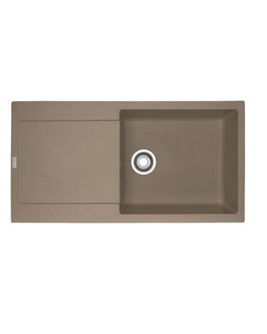 Franke MRG 611-100XL plautuvė, montuojama ant stalviršio, eksentrinis ventilis, nerūdijančio plieno rankenėlė