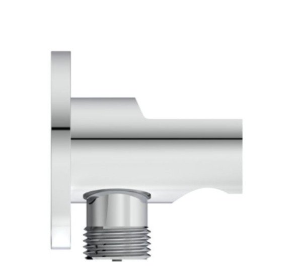 Ideal Standard dušo žarnos pajungimo alkūnė su laikikliu, chromo sp., BC807AA