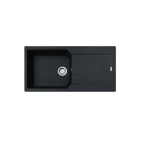 Franke UBG 611-100 plautuvė, eksentrinis ventilis, nerūdijančio plieno rankenėlė ir perlaja