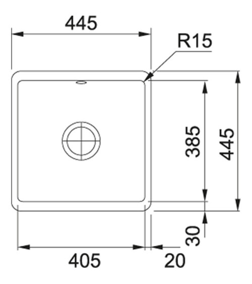 Franke Fraceram keraminė plautuvė KBK 110-40