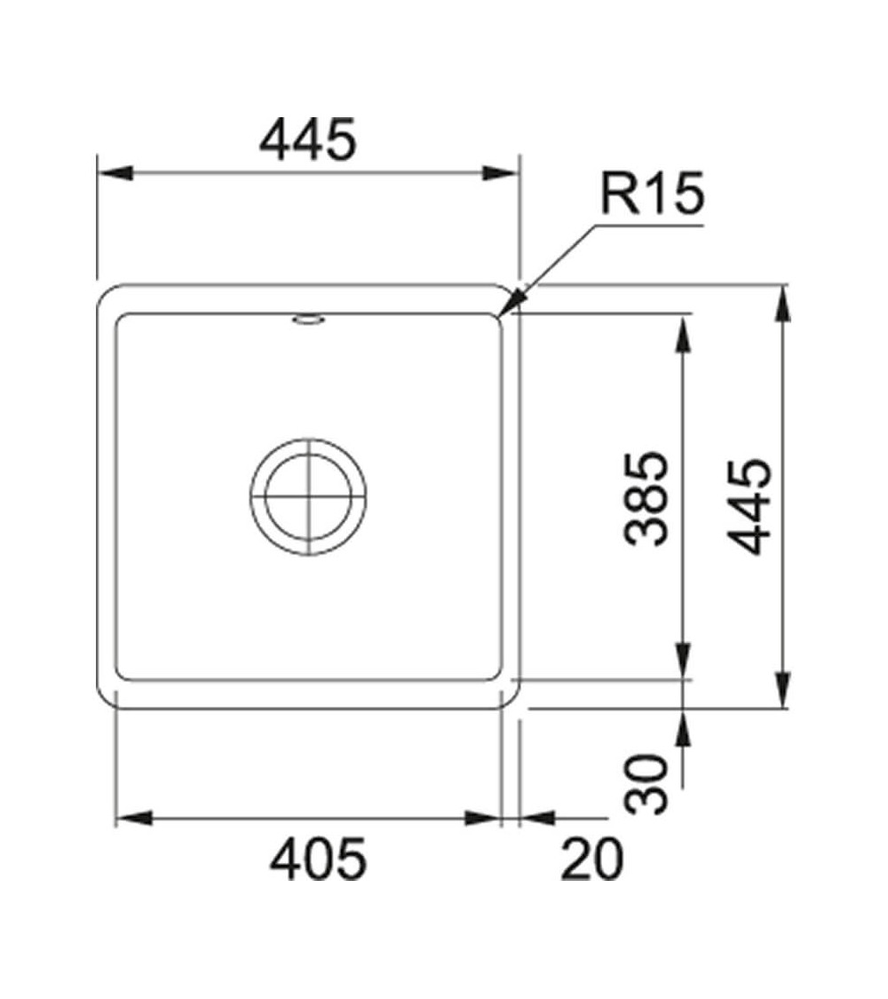 Franke Fraceram keraminė plautuvė KBK 110-40