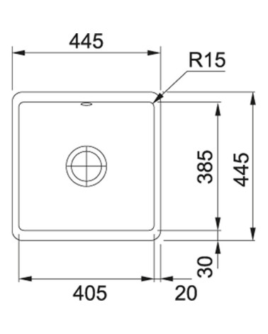 Franke Fraceram keraminė plautuvė KBK 110-40