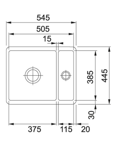 Franke Fraceram keraminė plautuvė KBK 160