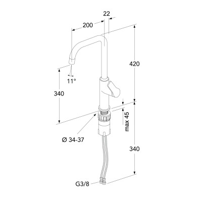 Gustavsberg EPIC maišytuvas plautuvei, pasirenkama spalva