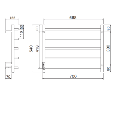 PAX elektrinis rankšluosčių džiovintuvas Mambo