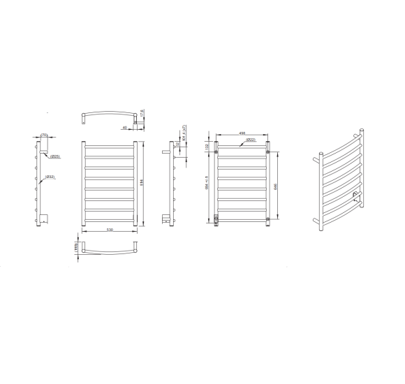 PAX elektrinis rankšluosčių džiovintuvas Foxtrot su pajungimu dešinėje