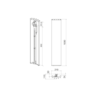 PAX elektrinis rankšluosčių džiovintuvas Velvet 1030 LED