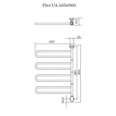 PAX elektrinis rankšluosčių džiovintuvas Flex U 4/650