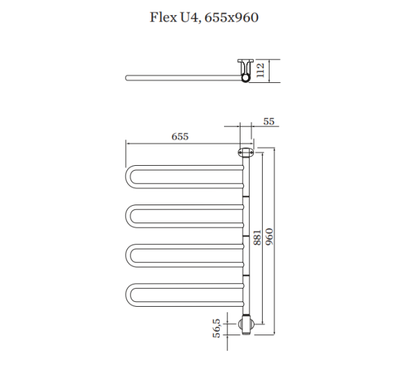 PAX elektrinis rankšluosčių džiovintuvas Flex U 4/650
