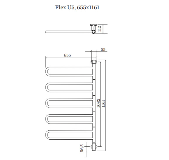 PAX elektrinis rankšluosčių džiovintuvas Flex U 5/650