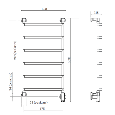 PAX elektrinis rankšluosčių džiovintuvas Blues-i narrow 6 Momento II™