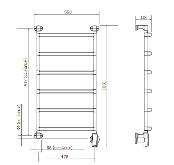 PAX elektrinis rankšluosčių džiovintuvas Blues-i narrow 6 Momento II™