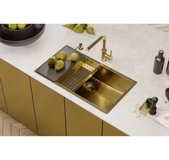 ALVEUS Monarch Quadrix 60 nerūdijančio plieno plautuvė