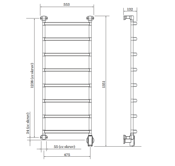 PAX elektrinis rankšluosčių džiovintuvas Blues-i narrow 8 Momento II™