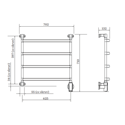 PAX elektrinis rankšluosčių džiovintuvas Blues-i wide 4 Momento II™