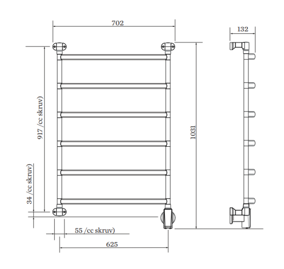 PAX elektrinis rankšluosčių džiovintuvas Blues-i wide 6 Momento II™