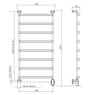 PAX elektrinis rankšluosčių džiovintuvas Blues-i wide 8 Momento II™