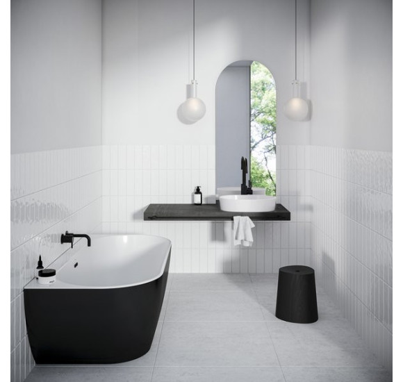 Ravak Freedom Wall 166x80cm, juoda vonia, glaudžiama prie sienos, akrilas