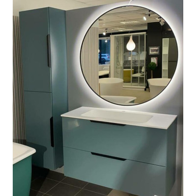 BALTECO AG 80cm Veidrodis su galiniu apšvietimu ir juodu rėmeliu