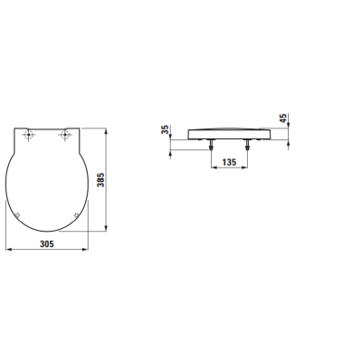 Laufen Val unitazo dangtis