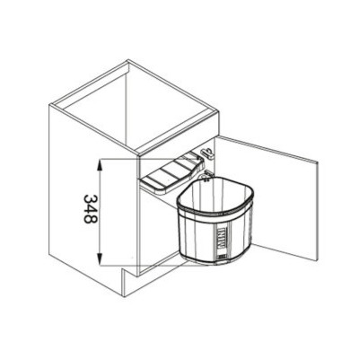 Franke šiukšliadėžė Sorter mini