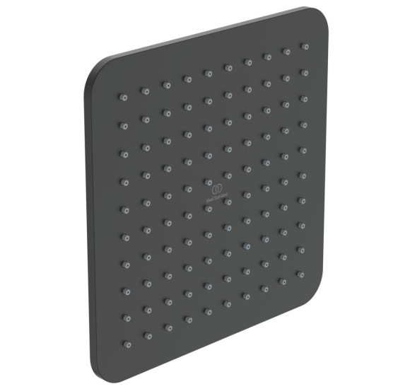 Idealrain Cube kvadratinė 200x200 mm dušo galva, matinė juoda, B0024XG