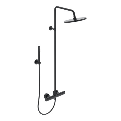 Ideal Standard CERATHERM T25 (BC748XG) termostatinė dušo sistema, juodos matinės spalvos