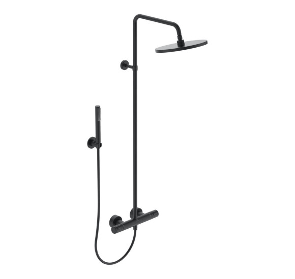 Ideal Standard CERATHERM T25 (BC748XG) termostatinė dušo sistema, juodos matinės spalvos
