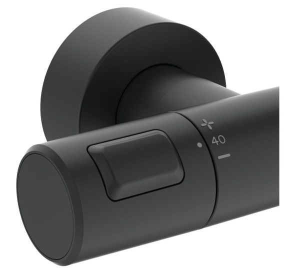 Ideal Standard CERATHERM T25 (BC748XG) termostatinė dušo sistema, juodos matinės spalvos