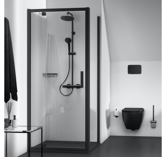 Ideal Standard CERATHERM T25 (A7545XG) termostatinė dušo sistema, juodos matinės spalvos