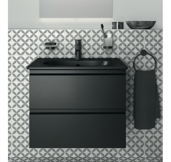 Ideal Standard Tesi pakabinama vonios spintelė 60cm, matinė juoda, T0050ZT