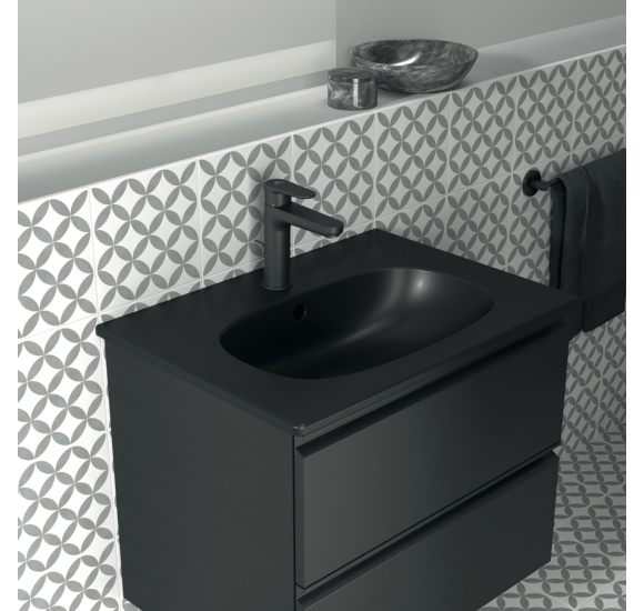 Ideal Standard Tesi pakabinama vonios spintelė 60cm, matinė juoda, T0050ZT