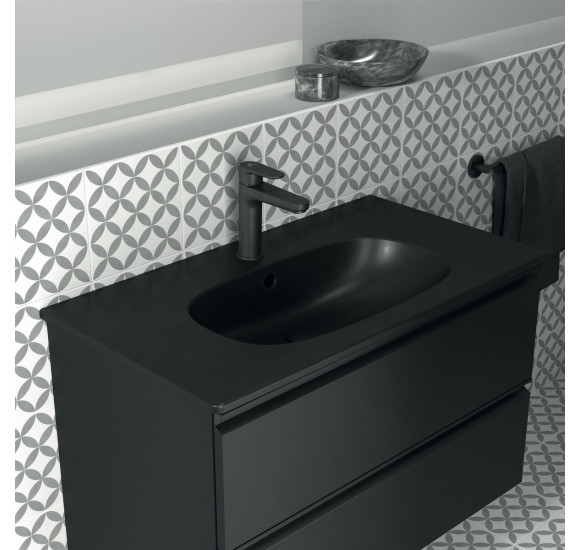 Ideal Standard Tesi pakabinama vonios spintelė 80cm, matinė juoda