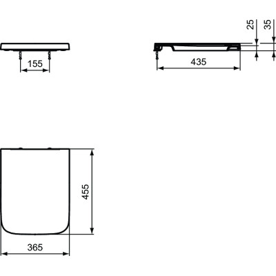 Ideal Standard Blend Cube "Soft Close" dangtis
