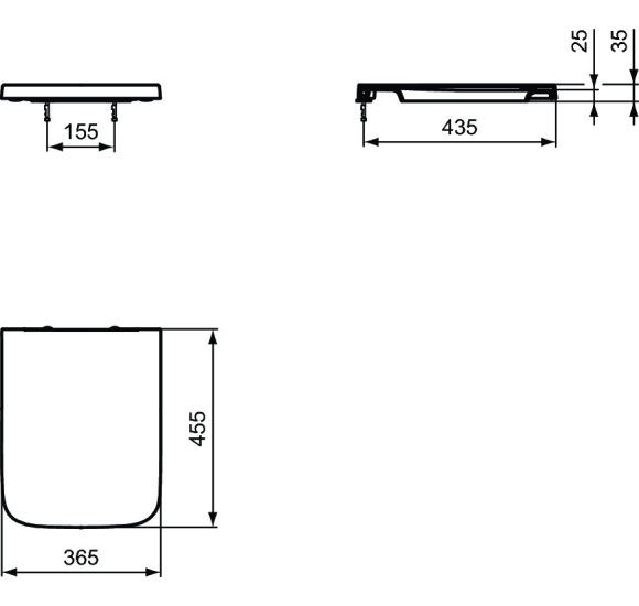 Ideal Standard Blend Cube "Soft Close" dangtis