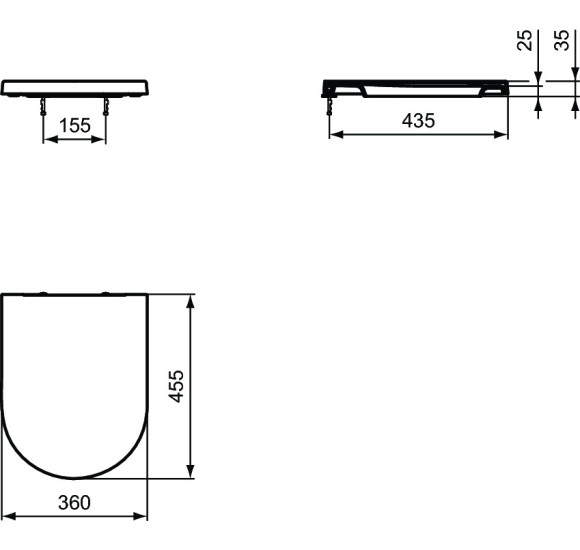 Ideal Standard Blend Curve "Soft Close" dangtis