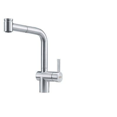 FRANKE maišytuvas plautuvei ATLAS NEO su nerūdijančio plieno korpusu ir ištraukiama žarna