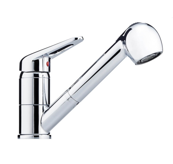 Franke Novara-plus virtuvinis maišytuvas su ištraukiama žarna, chromo spalvos