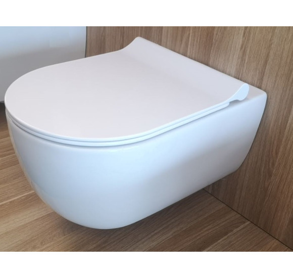 Bocchi V-Tondo COMPACT pakabinamas klozetas "Rimless" be dangčio