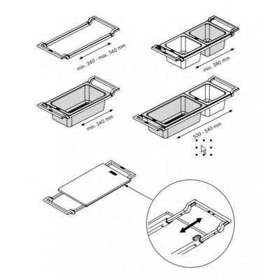 Franke 3 dalių All-in-one rinkinys plautuvei