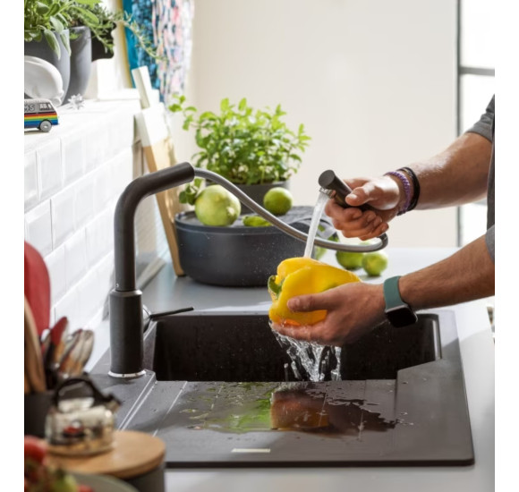 Franke Urban maišytuvas plautuvei su ištraukiamu dušeliu, pasirenkama spalva