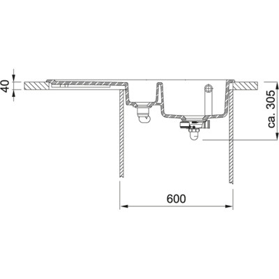 Franke baltos spalvos keramikinė plautuvė MTK 651-100 su nerūdijančio plieno mygtuku