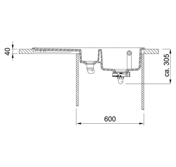 Franke baltos spalvos keramikinė plautuvė MTK 651-100 su nerūdijančio plieno mygtuku