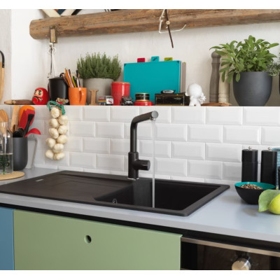 Franke Urban maišytuvas plautuvei su ištraukiamu dušeliu, pasirenkama spalva