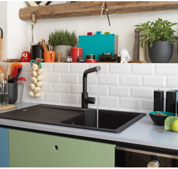 Franke Urban maišytuvas plautuvei su ištraukiamu dušeliu, pasirenkama spalva