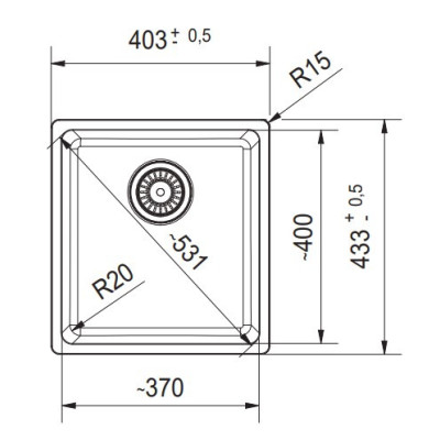 Franke granitinė plautuvė MRG 110-37 montuojama po stalviršiu, pasirenkamos spalvos