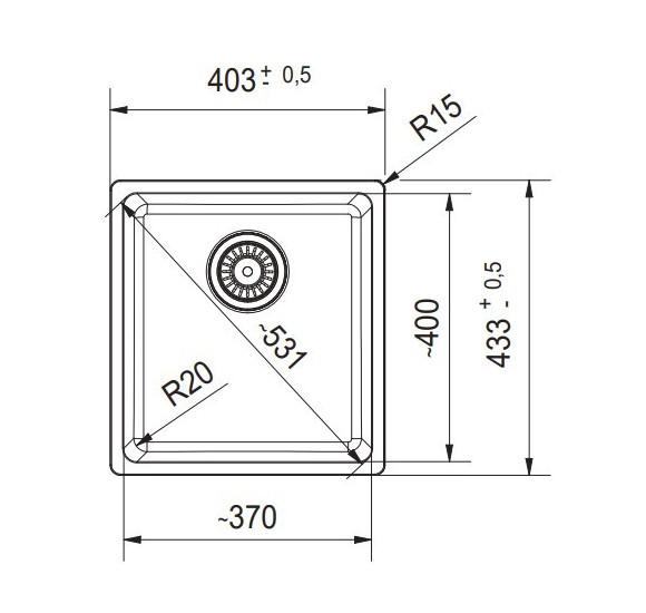 Franke granitinė plautuvė MRG 110-37 montuojama po stalviršiu, pasirenkamos spalvos