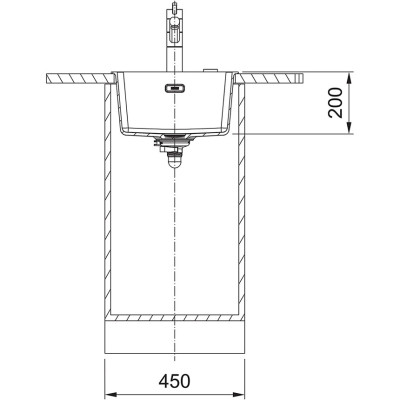 Franke granitinė plautuvė MRG 110-37 montuojama po stalviršiu, pasirenkamos spalvos